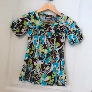 La SENZA retro patterned cuff sleeved top